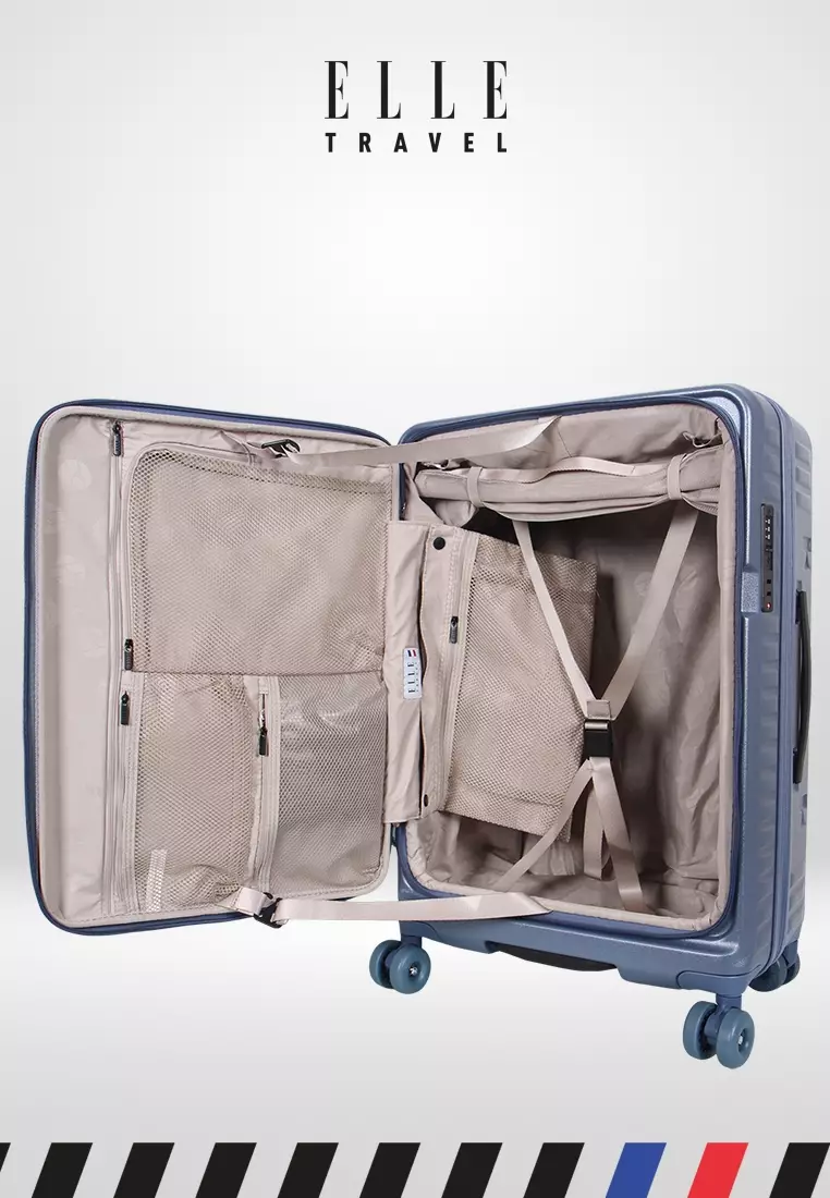 ELLE TRAVEL Koper 24 inci 31280ST-24 Metalic Bijou Blue