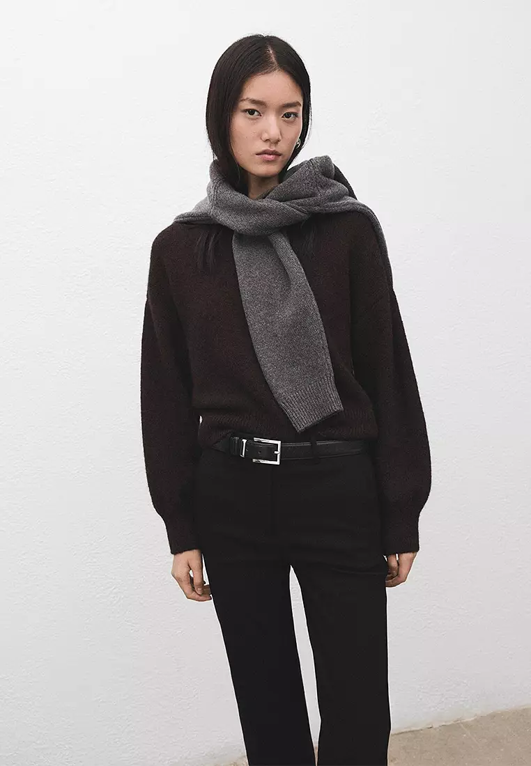 Straight-Cut Crop Trousers