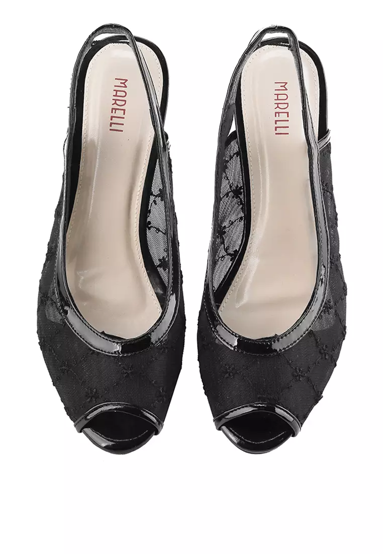 Sena Sepatu Sandal Mesh Wanita Hak 5 cm