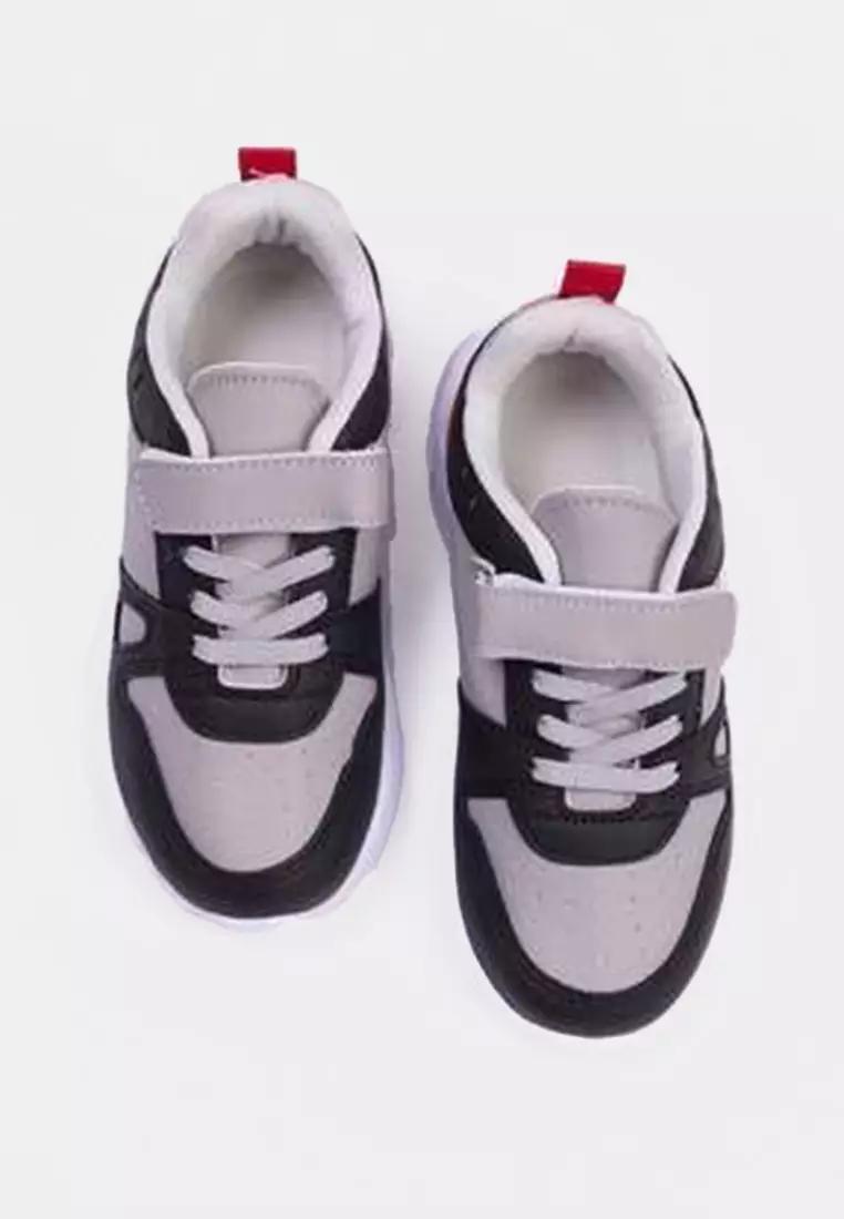 Gray Light Sole Little Boy Kids Sports Shoes Takaw26Sn00003
