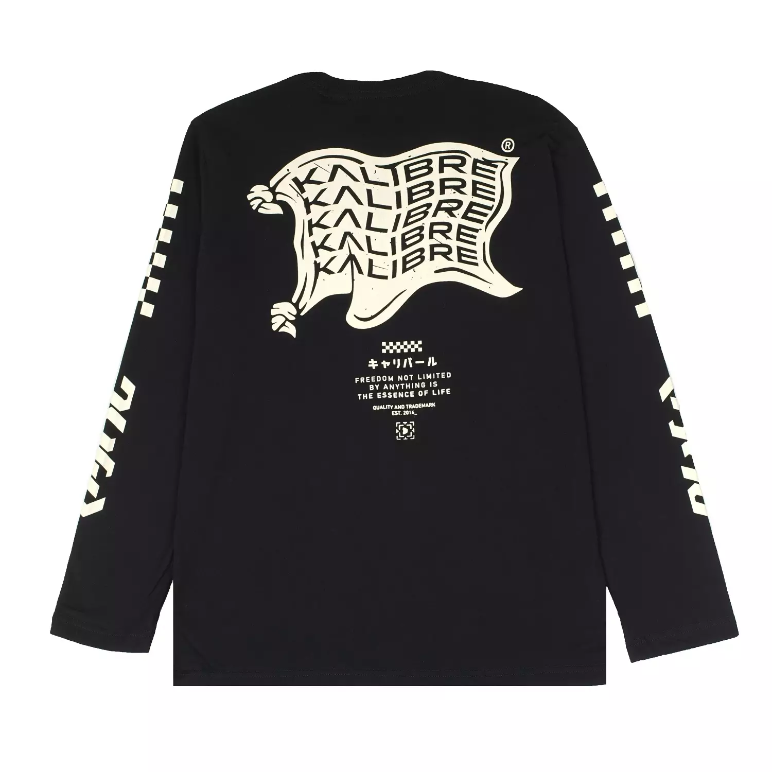 Kalibre T-Shirt Tangan Panjang Black 980819