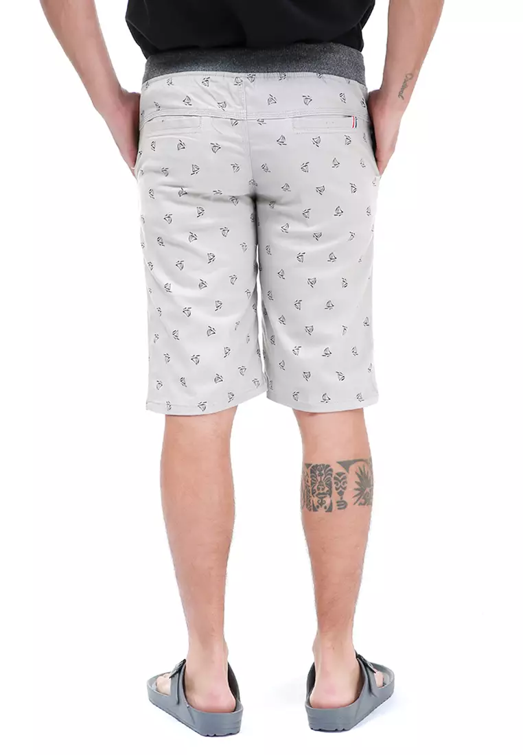 Rissham Celana Pendek Chino Pria Simple Casual Short Pants Material Cotton ORIGINAL - Cream