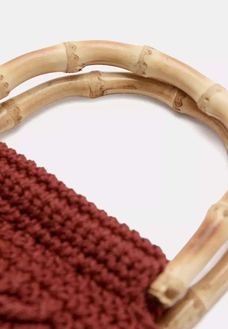 Bamboo Handle Handbag