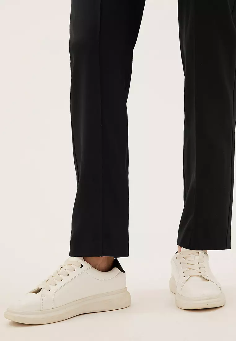 Marl Straight Leg Trousers