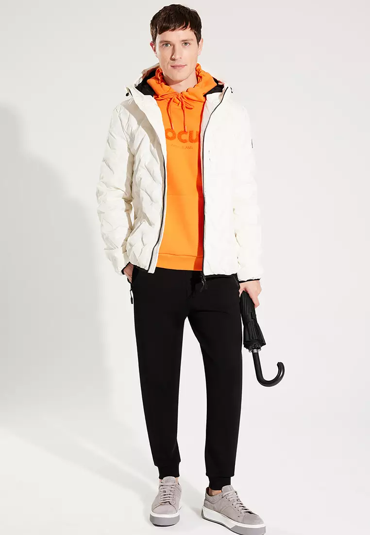 Long Sleeves Zip Hooded Jacket