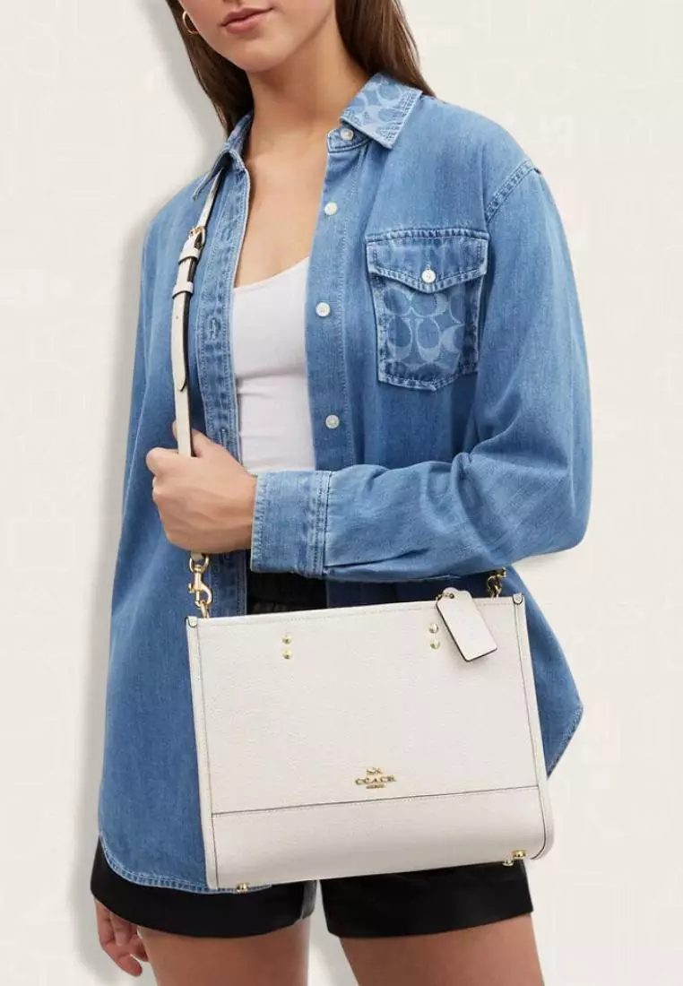 Coach Dempsey Carryall Bag Chalk