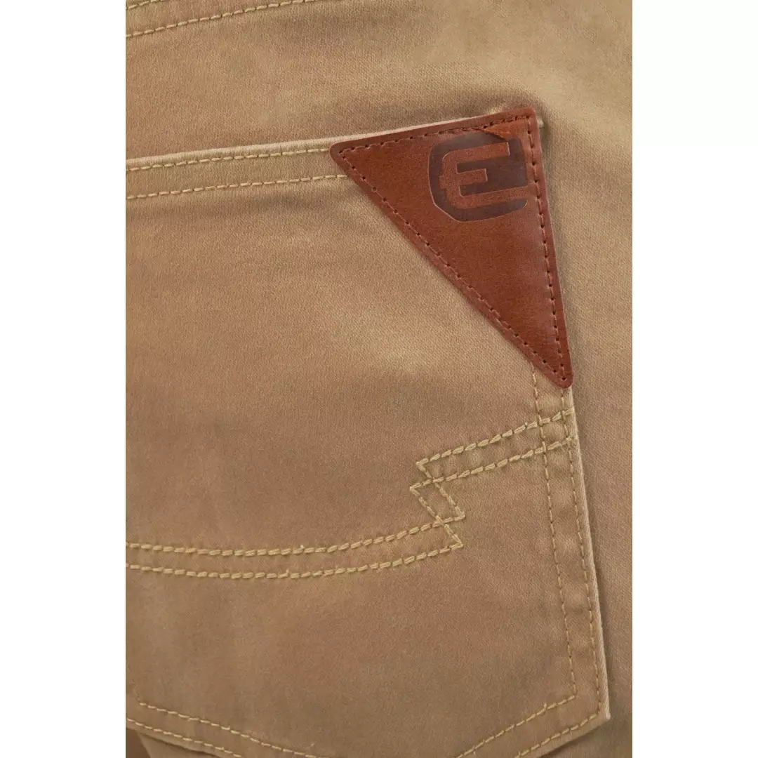 Emba Denim - BS08 Katun Twill Celana Panjang Katun Pria Regular Fit Stretch Brown