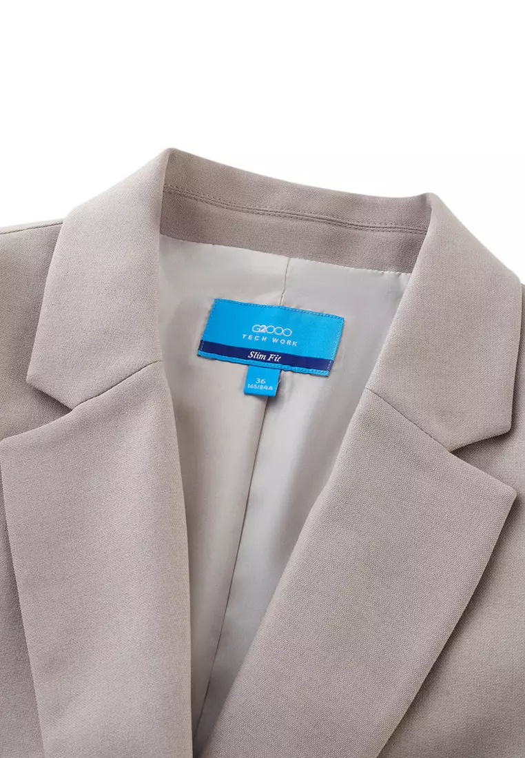 Polyester Slim Fit Suit Blazer