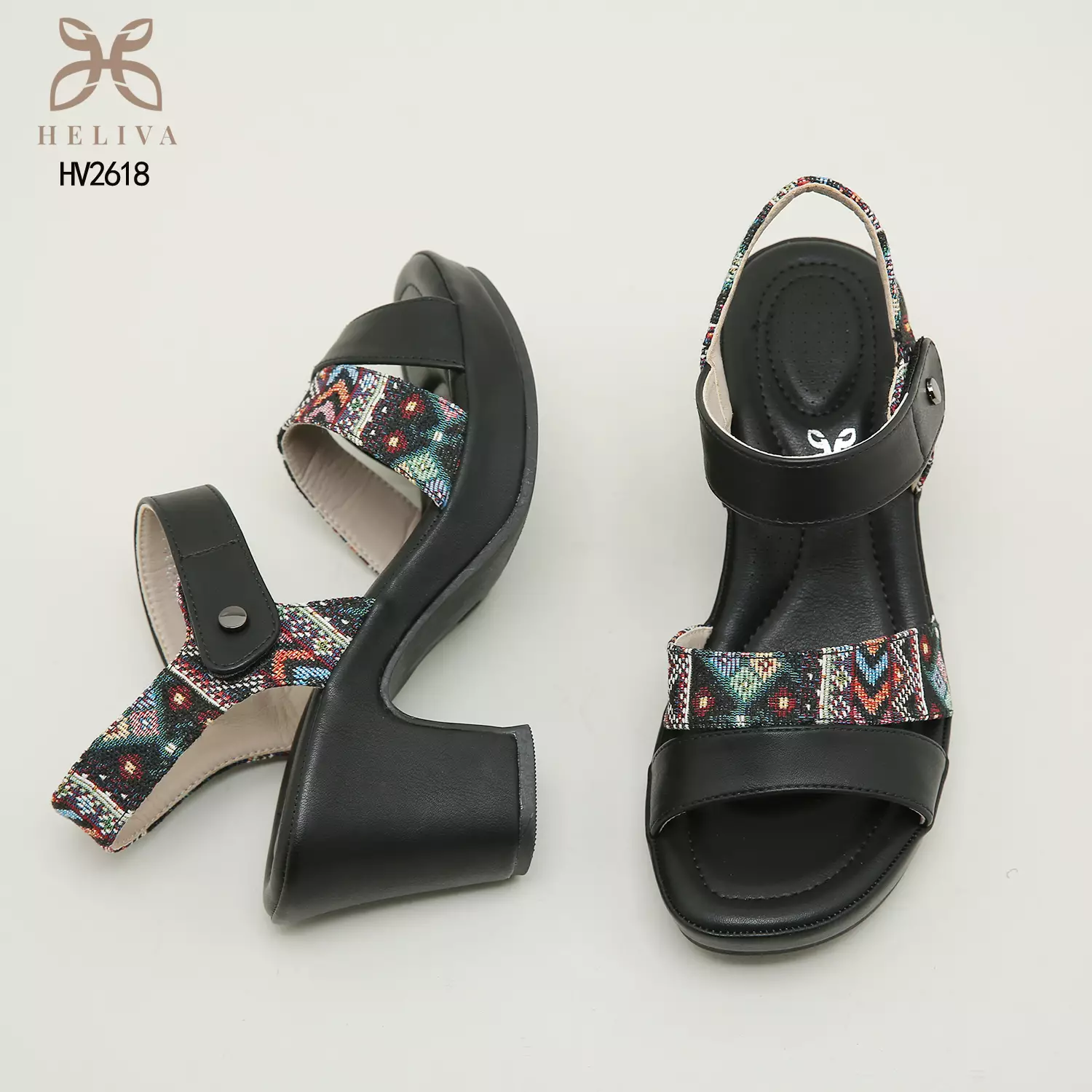 Heliva Mulan Woman Heels Sling Batik