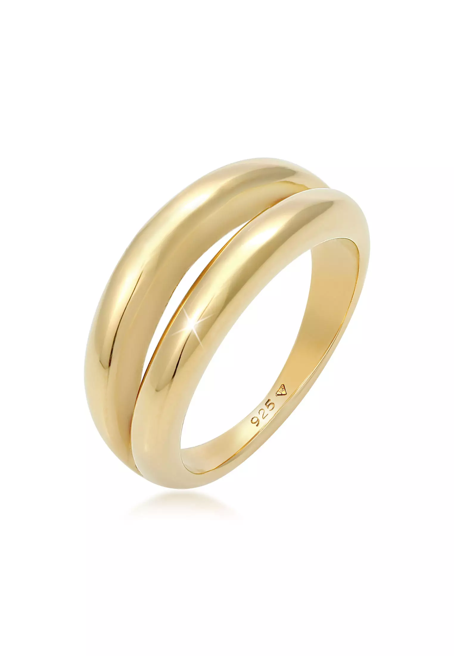 Gold double ring hotsell