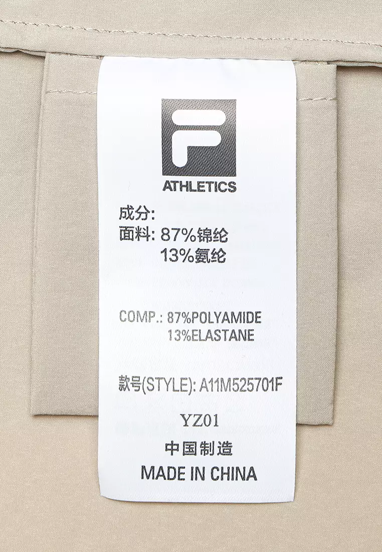 FILA CORE ATHLETICS GOLF STATELY FLORAL Men Woven Jacket (Black / Light Khaki)