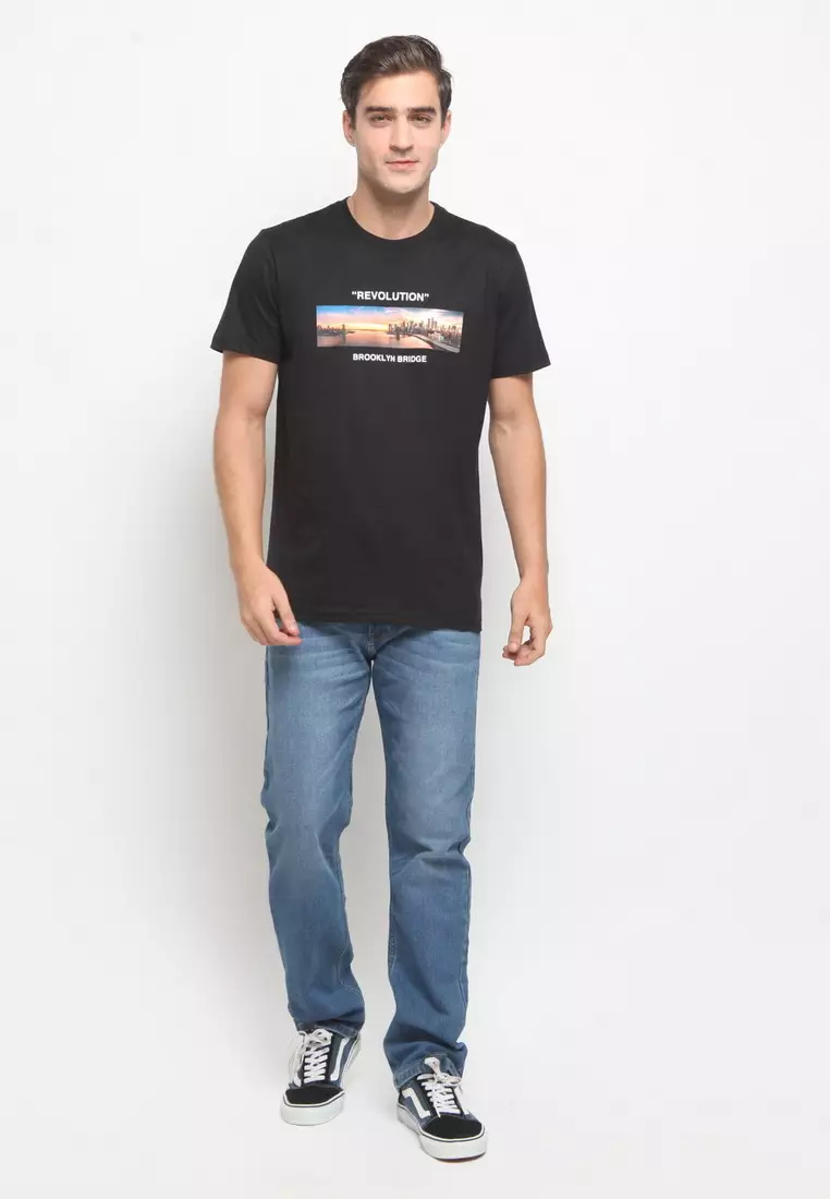 RBJ T-Shirt Cotton Combed Pria 222150011