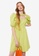 LC WAIKIKI green Balloon Sleeve Cotton Dress 1DEC2AA576F96FGS_1