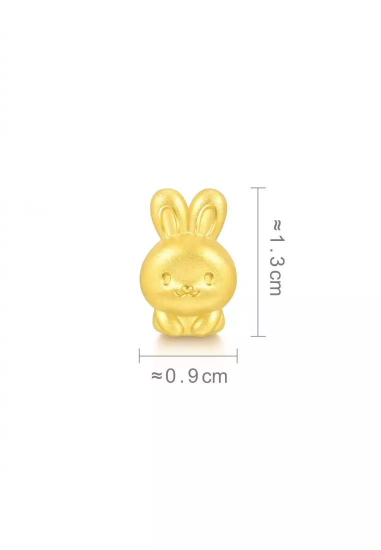 Charme 999 24K Gold Chinese Zodiac Rabbit Charm 93694C (Bracelet not included)