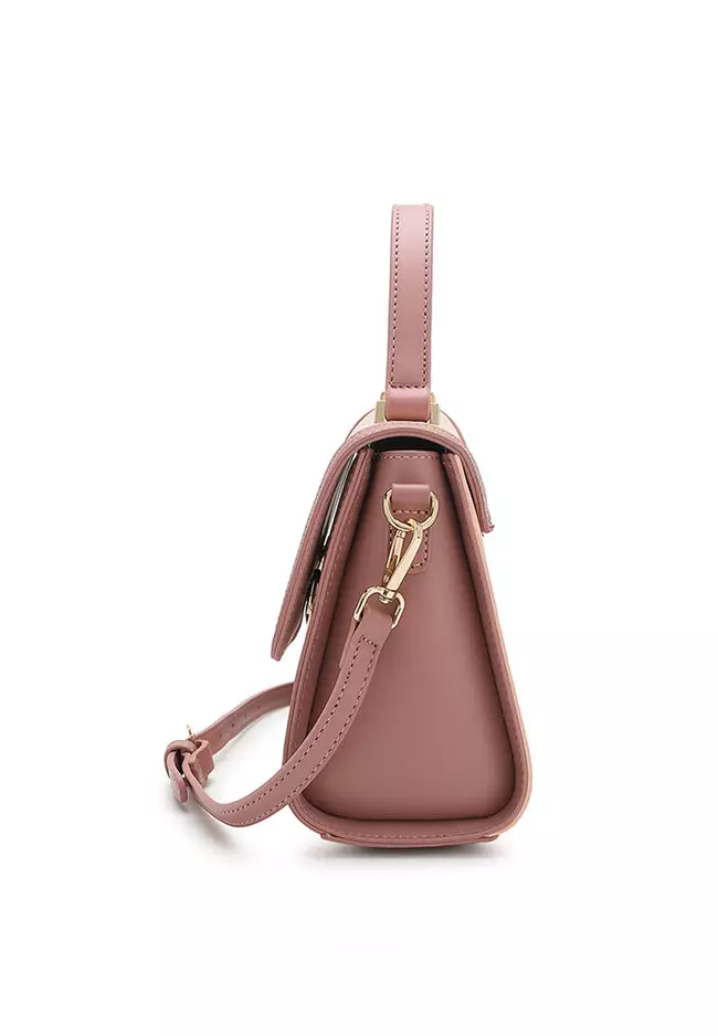 Top Handle Bag / Sling Bag / Crossbody Bag - Pink