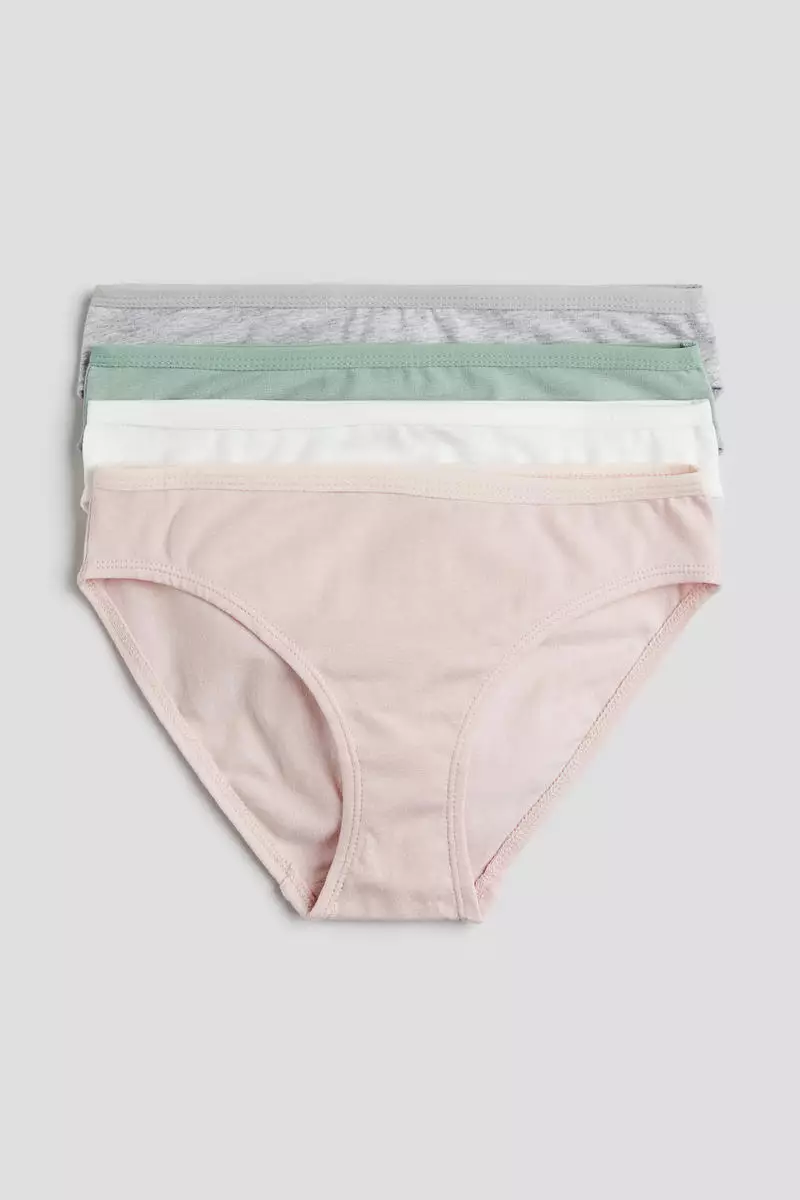 Kids Cotton Heart Bikini Panties (5-Pack)