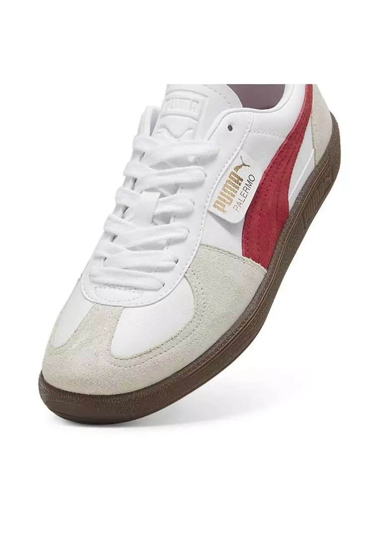 Palermo Puma Red White Sneakers Puma Palermo OG Warm White Intense