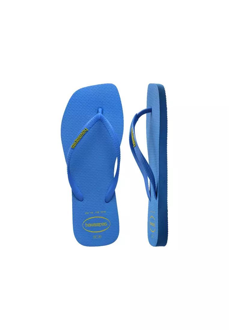 Slim Square Logo Pop Up Flip Flops