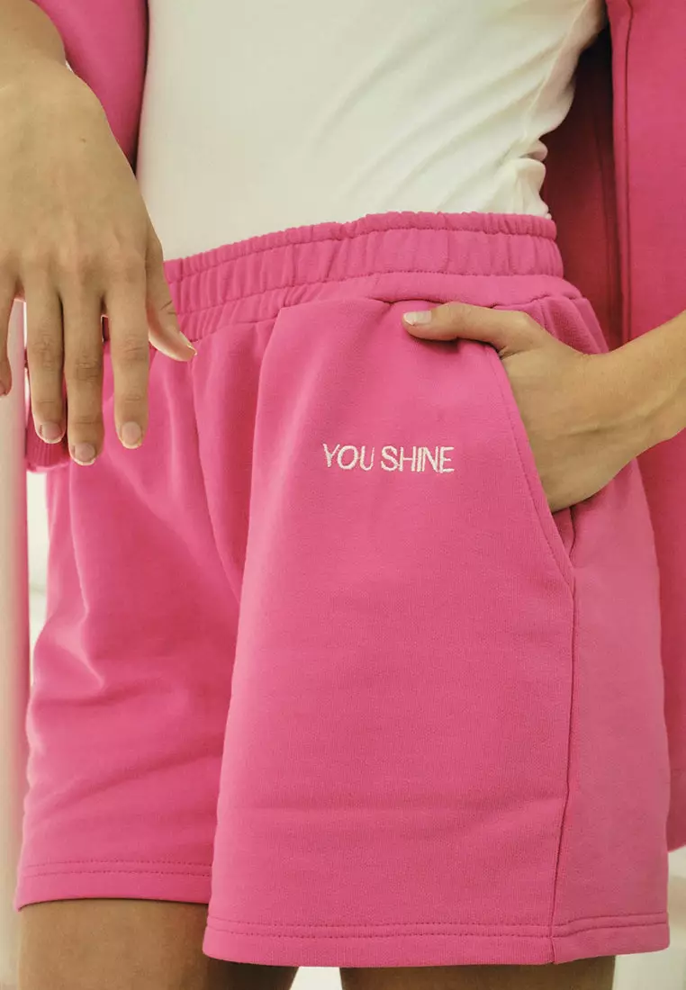 VIRGIO Cotton Pink Pull-On Shorts