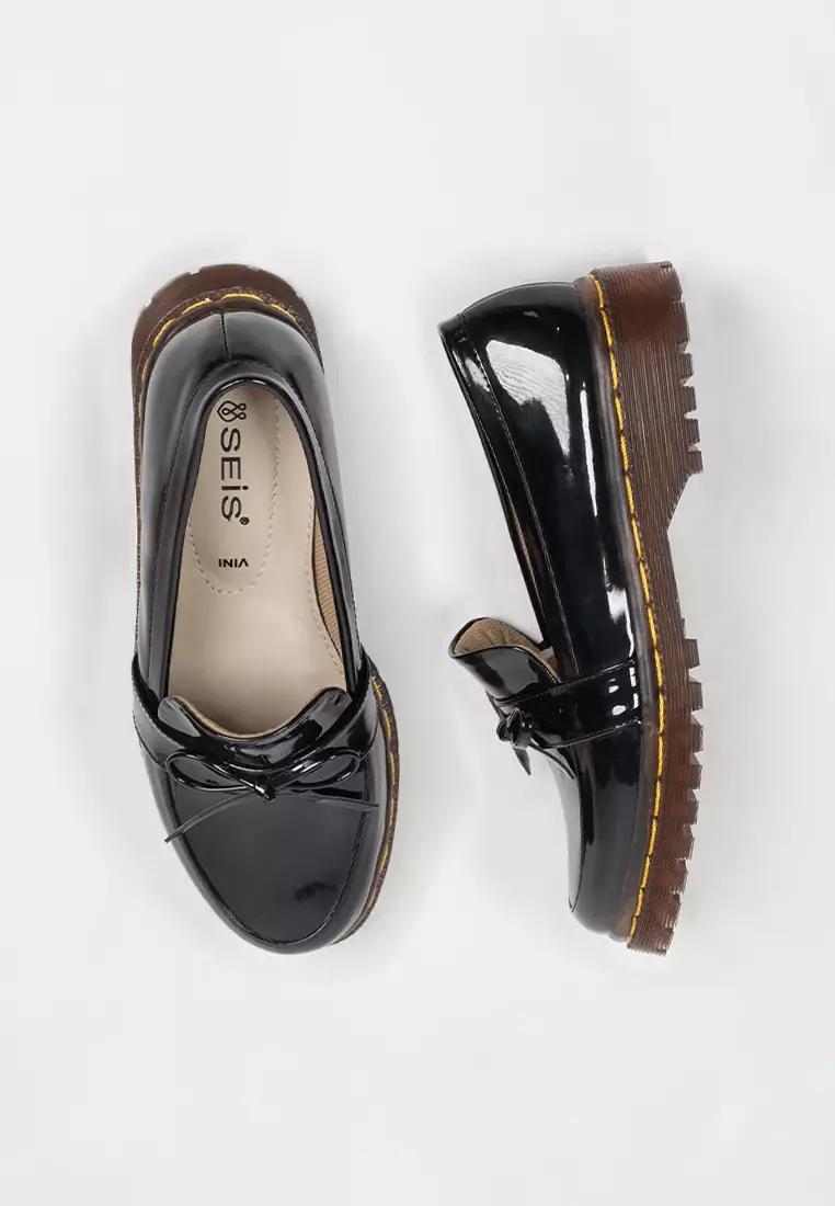 Seis Vini Sepatu Docmart Wanita Series-BLACK