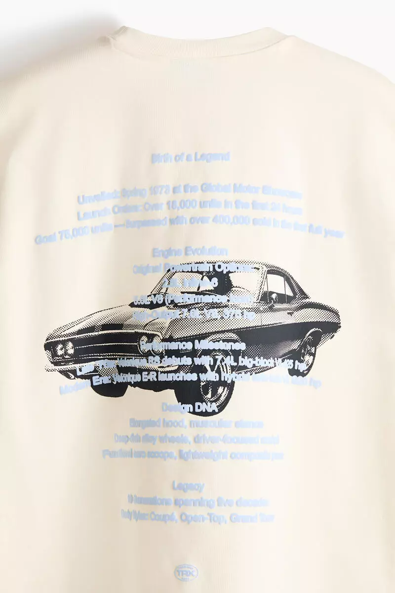 Oversized Fit Printed cotton T-shirt