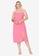 Trendyol pink Plus Size Slit Detailed Dress 49A19AA1C072EBGS_1