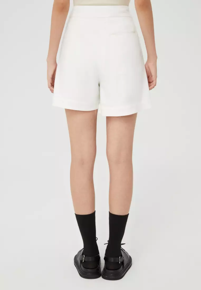 White cheap wrap shorts