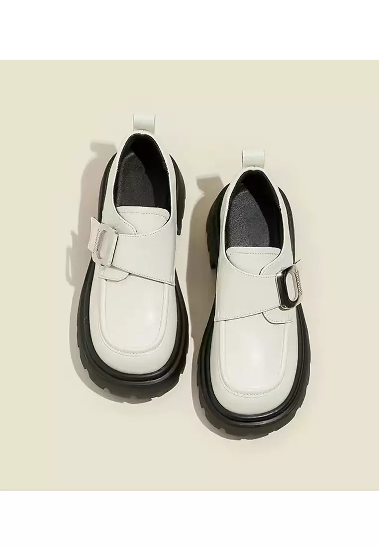 真皮魔術貼搭帶樂福鞋 MZ0373