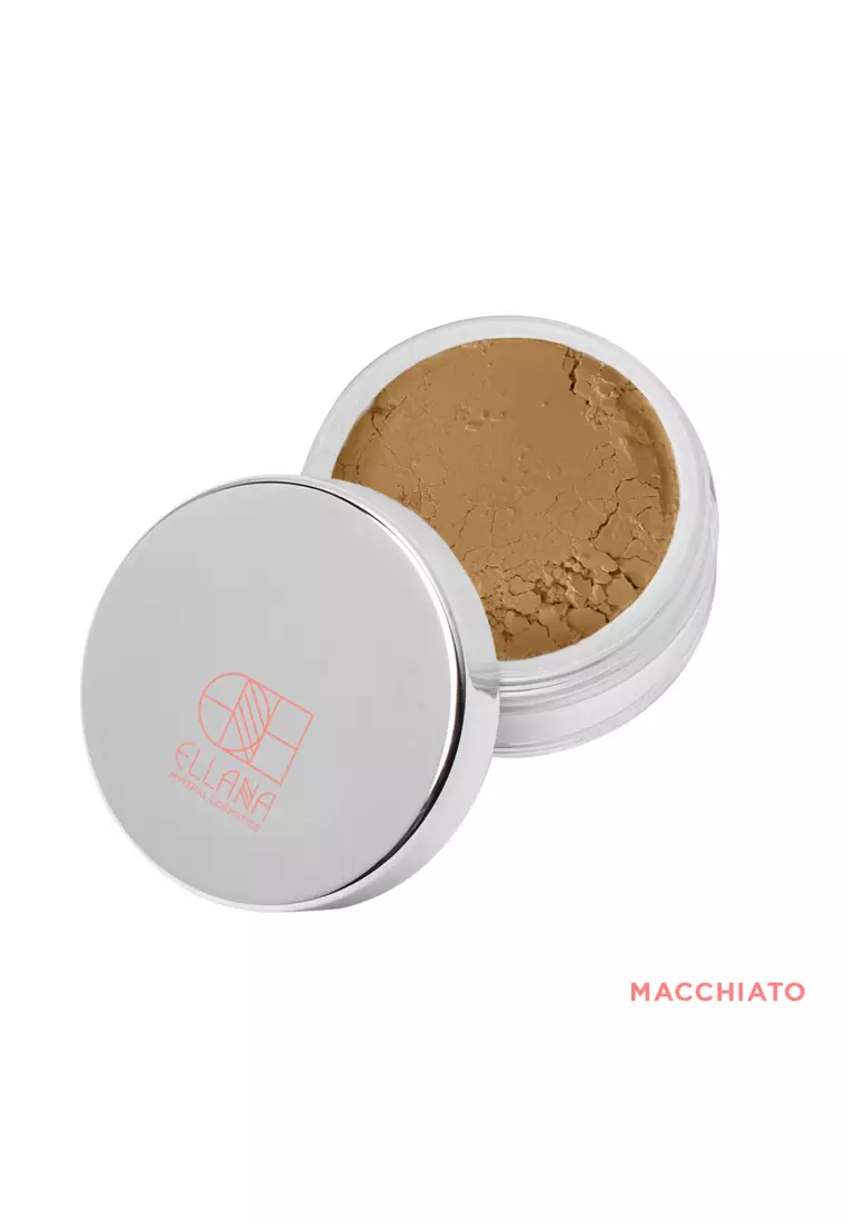 Discount on Ellana Mineral Cosmetics  shoes - SKU: Ellana Loose Mineral Skinshield Foundation With Spf16 | Macchiato,1pc Refill + 1pc Jar