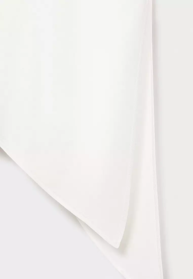 Asymmetrical Satin Top