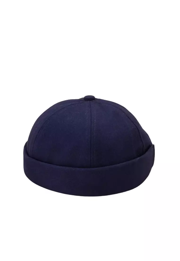 Topi Peci Miki Hat Kain Katun 55-60cm - J-56 - Navy Blue