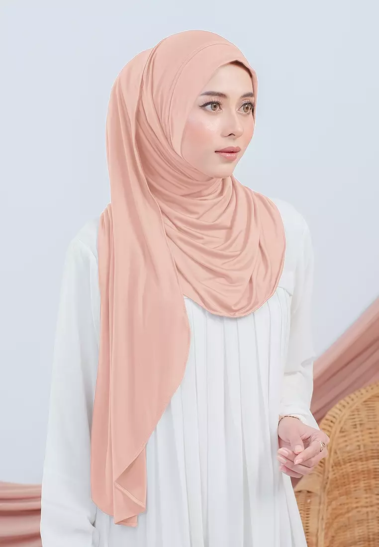 HIJAB INSTAN FAYZA - PEACH