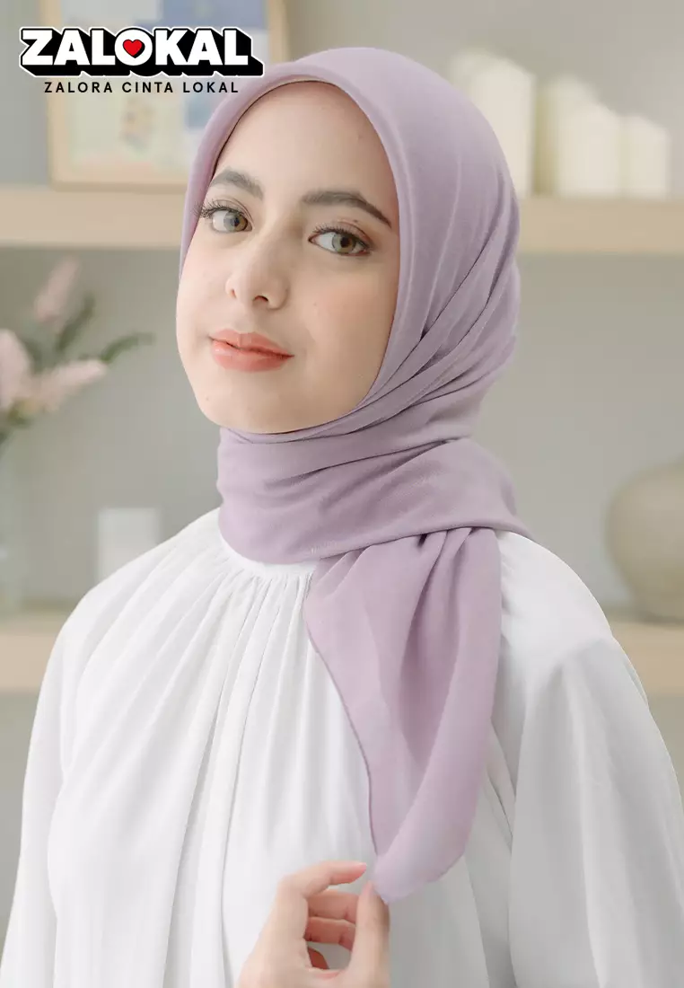 Theya Voal Square Tea Rose NEW