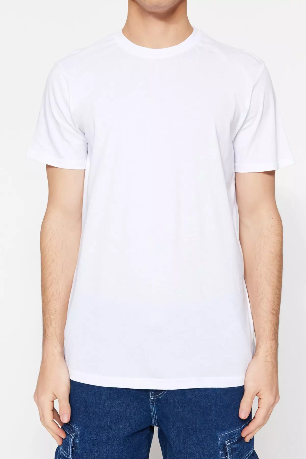 Regular/Normal Cut Crew Neck T-Shirt