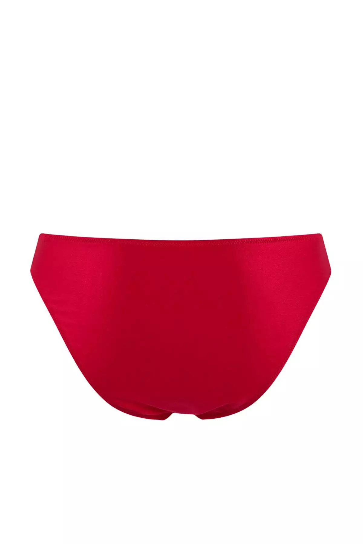 Red Regular Waist Regular Basic Bikini Bottom Tbess26Ba8