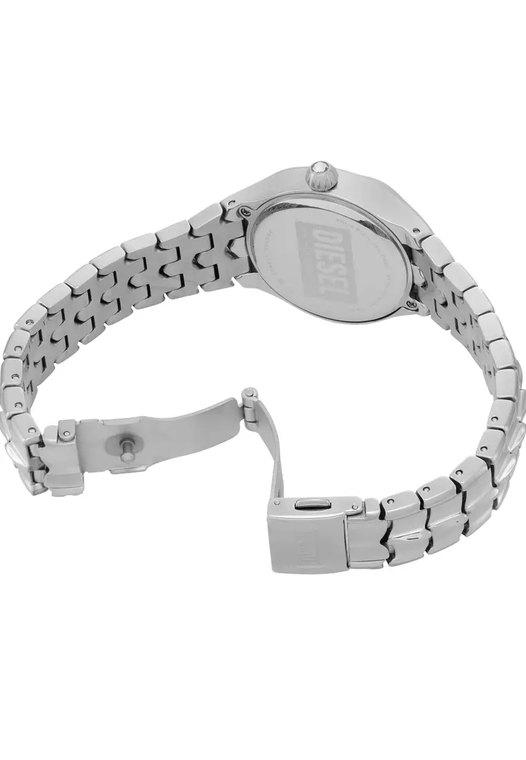 Diesel Women's Vert Analog Watch ( DZ5605 ) - Quartz, Silver Case, Round Dial, 14 MM Silver Stainless Steel Band