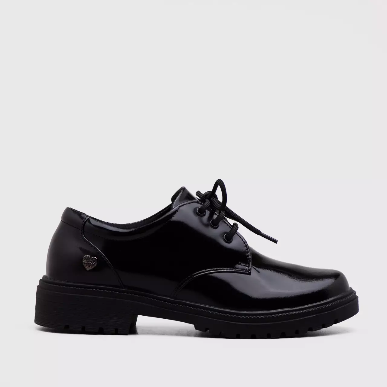 Vailey Oxford Genuine Leather Black Glossy