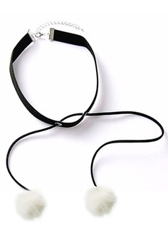 YOUNIQ  YOUNIQ-Basic Korean Ori & Sootball White Black Choker