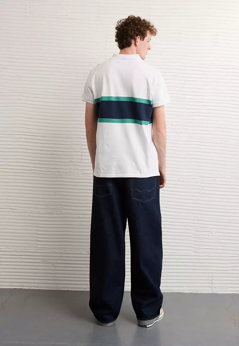 Slim Fit Stripe Polo Shirt