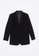 LC WAIKIKI black Gabardine Women's Blazer Jacket 47263AA8DA5123GS_6