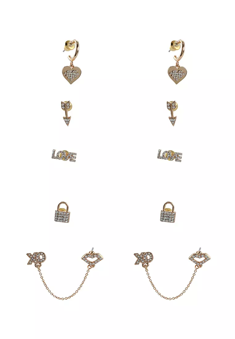 Gold hot sale earring set