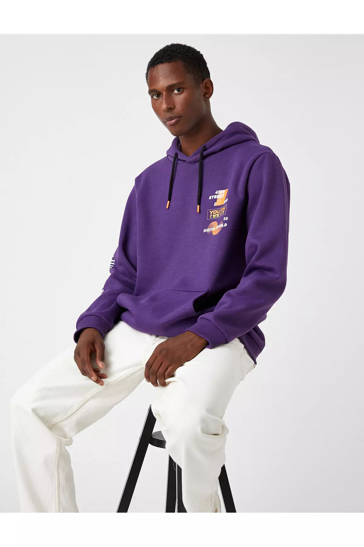 Purple on sale hoodie sweatshirt