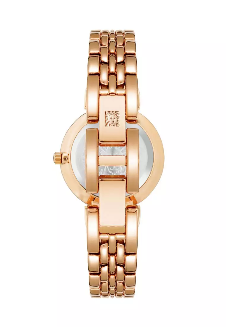 AK2158BHGB0000 Rose Gold Round Watch with Rose Gold Dial in Stainless Steel Band