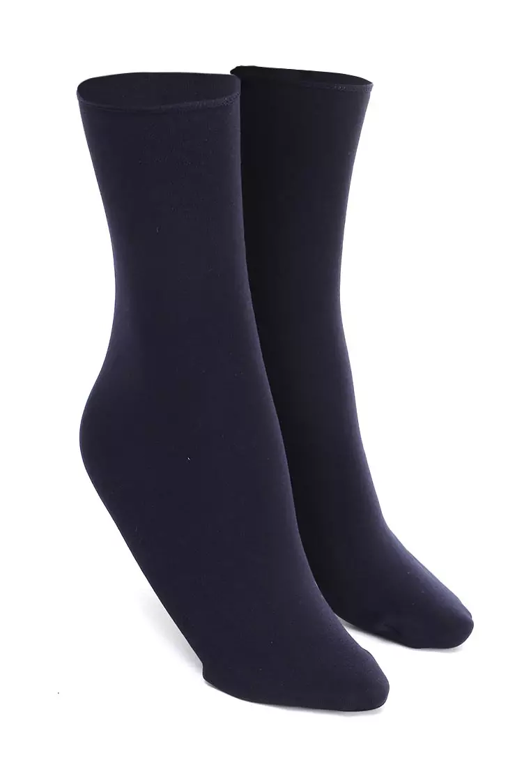 Seish Kaos Kaki Pria Wanita Snow Socks Casual Footwear Material Wool ORIGINAL - Navy