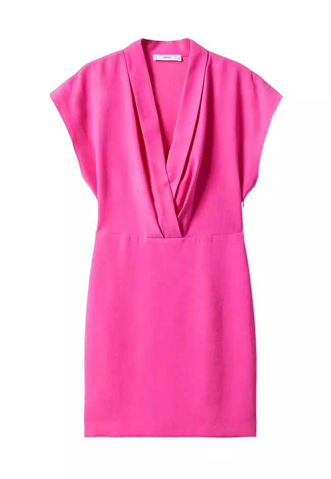Wrap Neckline Dress