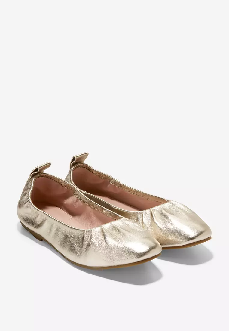 Cole haan new arrivals gold flats
