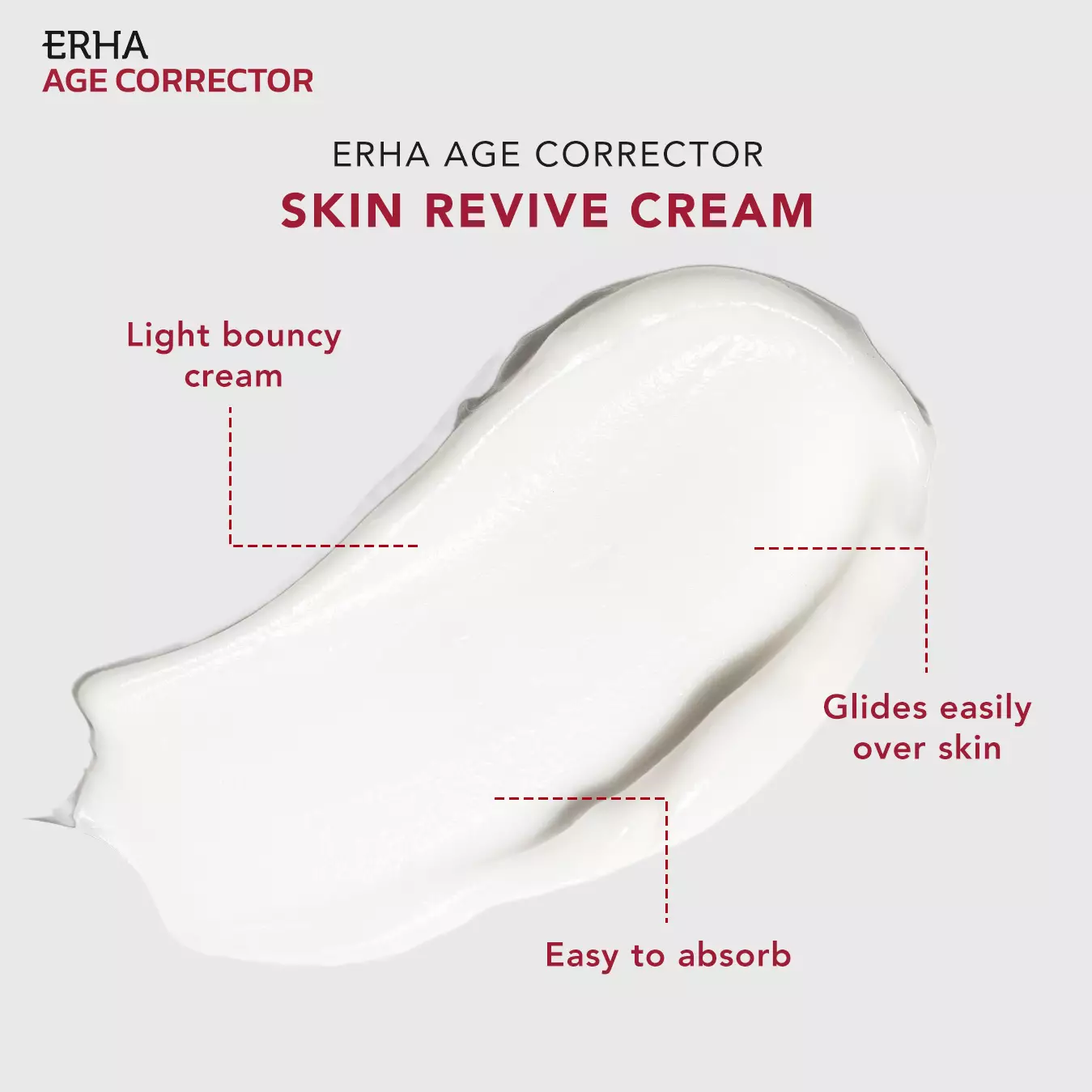ERHA Age Corrector Skin Revive Cream 28g | Peptides & Phytosqualane - Pelembap Anti Aging untuk Malam Hari | Melembapkan Lebih Dalam | Mengurangi Garis Halus | Menjaga Elastisitas Kulit | Menghaluskan | Pudding Like Moisturizer | Plumpy