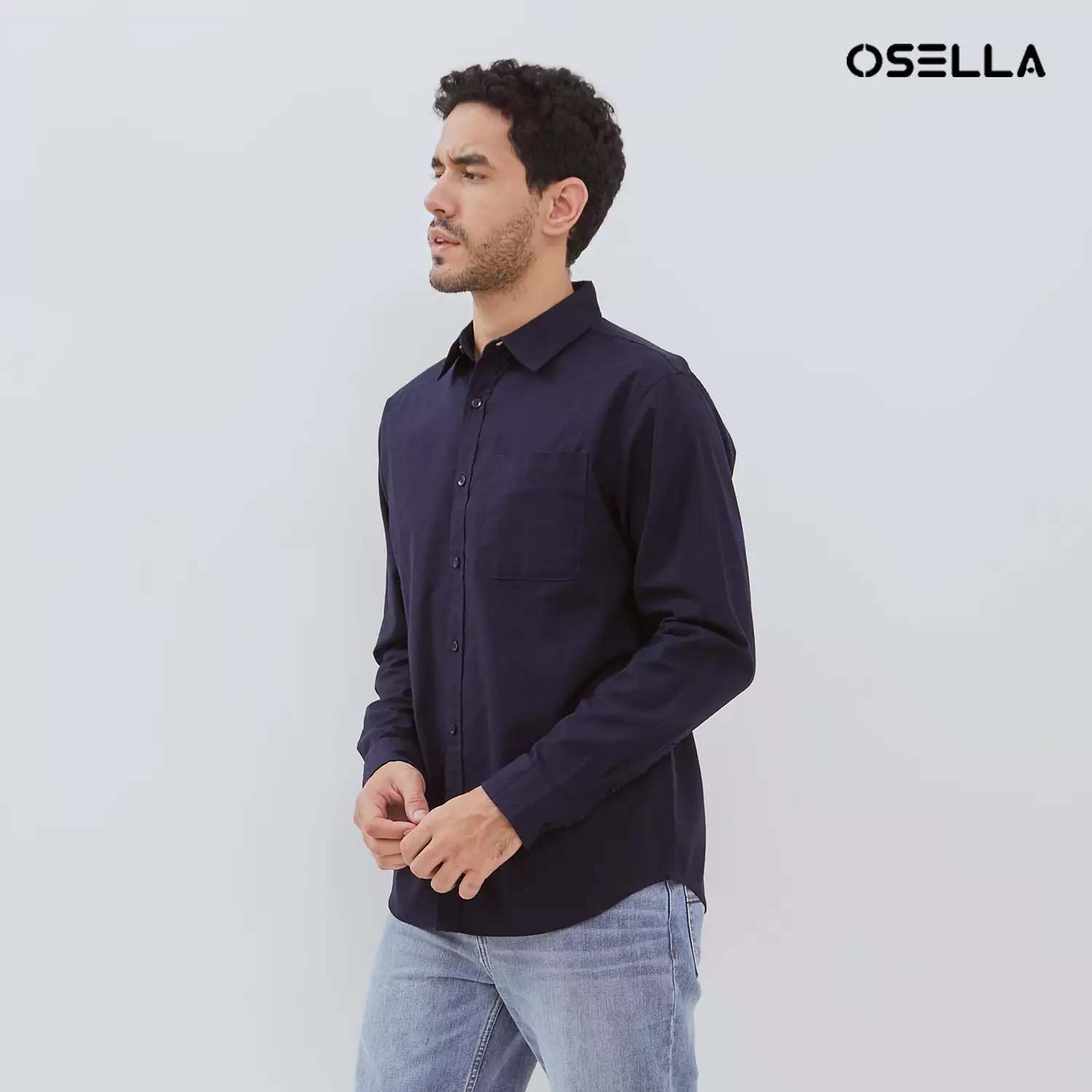 [NEW] Osella Wesley Regular Fit Long Sleeve Shirt 20374016 | Kemeja Lengan Panjang Pria