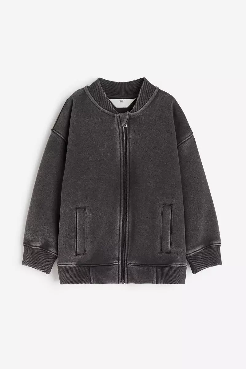 H&m All Black Baseball Jacket H&M Hooded Bomber Jacket