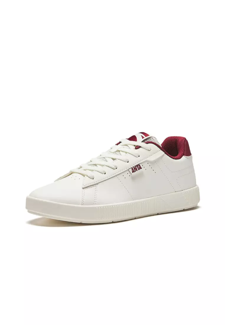 Discount on Anta  shoes - SKU: Skate Lifestyle Shoes in Ivory White/Purple Red for Women